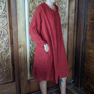 Red Shirt dress - MELA